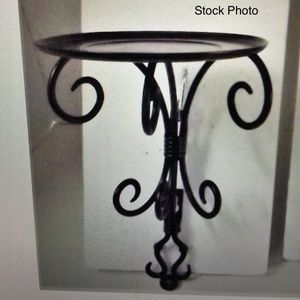 Partylite Antique Brass Pillar Sconce